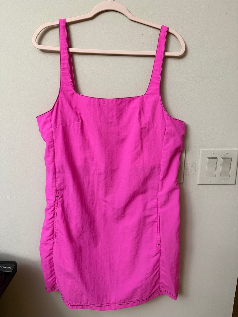 NWT Topshop Hot Pink Square Neck Mini Dress